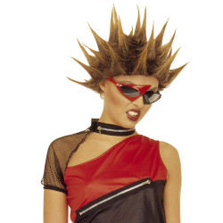 Paruka punk hnědá unisex